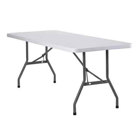 home depot 6 ft table|width of 6ft folding table.